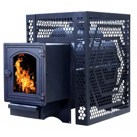 Печь банная ComfortProm ЧУГУН ПРЕМИУМ СТАНДАРТ со стеклом