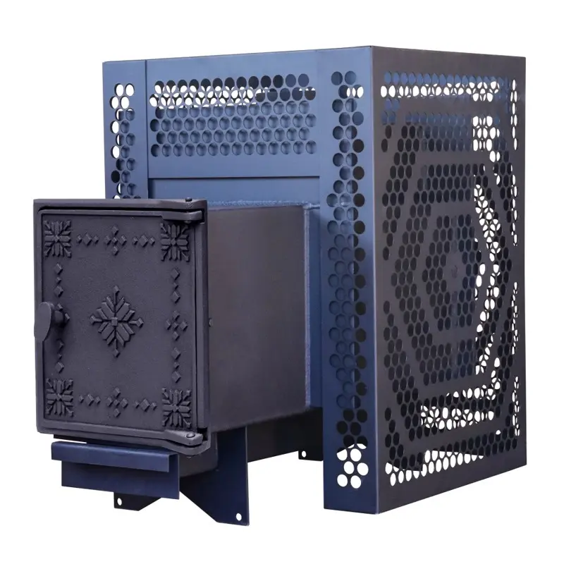 Печь банная ComfortProm СТАЛЬ СТАНДАРТ - 16 м³, чугунная дверь