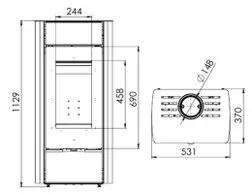 Печь-камин "Нарочь В"