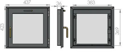 Дверь печная "ДП-02"