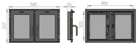 Дверь печная "ДП-05"