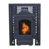 Печь для бани "ComfortProm ЧУГУН ПРЕМИУМ СТАНДАРТ, дверь со стеклом"