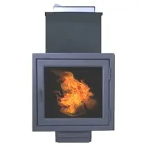 Печь для бани "ComfortProm ЧУГУН ПРЕМИУМ ПАНОРАМА, закрытая каменка"