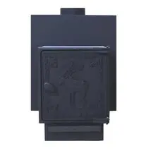 Печь для бани "ComfortProm СТАЛЬ, чугунная дверь"