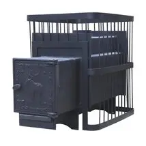 Печь для бани "ComfortProm СТАЛЬ, чугунная дверь"