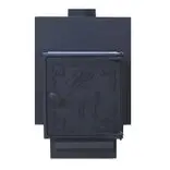 Печь для бани "ComfortProm СТАЛЬ, чугунная дверь"