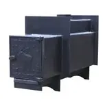 Печь для бани "ComfortProm СТАЛЬ, чугунная дверь"