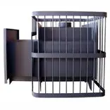 Печь для бани "ComfortProm СТАЛЬ, дверь со стеклом, декор"