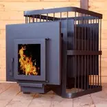 Печь для бани "ComfortProm СТАЛЬ, дверь со стеклом"