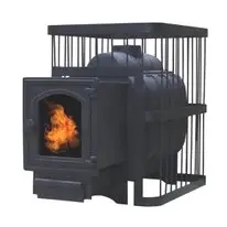 Печь для бани "ComfortProm ЧУГУН, дверь со стеклом"