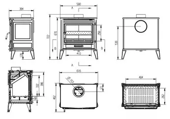 Печь-камин "Dog"