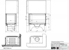 Каминная топка "KFD ECO iLux 90 LH"