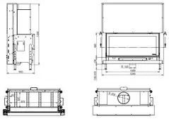 Каминная топка "KFD Linea H 1180 4.0"