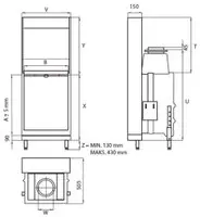Каминная топка "KFD Linea V 1070 4.0"