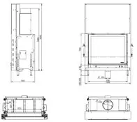 Каминная топка "KFD Linea DF V 1190 4.0"