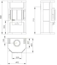 Печь-камин "Ока"
