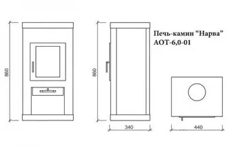 Печь-камин "Нарва"