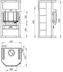 Печь-камин "Ангара"