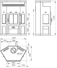 Печь-камин "Енисей"