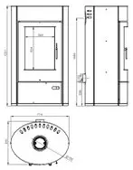 Печь-камин "Дунай"